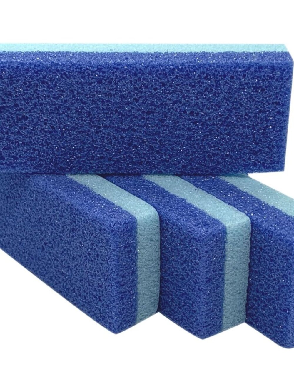 Foot Pumice Stone for Feet Hard Skin Callus Remover and Scrubber Pack of 4 Blue